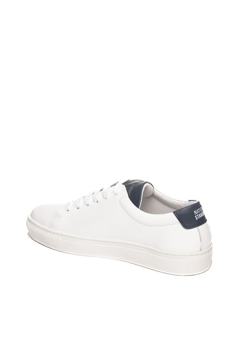 White/blue m03 sneaker NATIONAL STANDARD | M03PELLE-WHT/NAVY